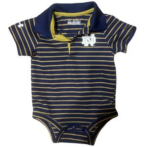 Notre Dame Baby Under Armour 3-6m Onesie